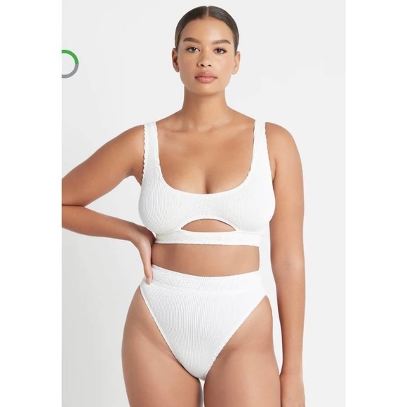 BOUND by Bond-Eye The Sasha Cutout Bikini Top optic white - Picture 2 of 9